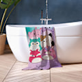 Miniatyrbillede 2 af 5: Squishmallows Håndklæde 70x140cm Squish Squad Multicolor multifärg