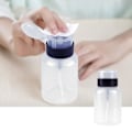 Miniatyrbilde 2 av 5: 200ml Gjennomsiktig Trykkflaske Tom Flaske Trykkpumpe Dispenser Neglelakkbeholder