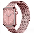 Miniatyrbillede 1 af 7: Milanese loop-rem til Apple Watch-rem 44 mm 40 mm 45 mm 49 mm 41 mm 38 mm 42 mm 44 mm Armbånd iwatch Serie 9 3 6 5 SE 7 8 Ultra 2 starlight - pink gold pink gold 38mm/40mm/41mm