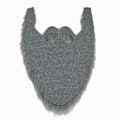 Miniatyrbillede 9 af 10: 2 STK Fake Skæg Langt Fluffy Skæg GRÅD Gray