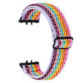 Miniatyrbillede 1 af 5: Vævet Armbånd i Elastisk Materiale til Samsung Galaxy Fit3 SM-R390, Sort Kobling Style C