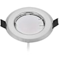 Miniatyrbillede 4 af 5: 3 stk. ultra-tynde indbyggede LED-spotlights, med 3x5w dæmpbare pærer 220v spotlightmodul, justerbart lys varm hvid 3000k