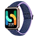 Miniatyrbillede 2 af 5: Vævet Armbånd i Elastisk Materiale til Samsung Galaxy Fit3 SM-R390, Sort Kobling Style L