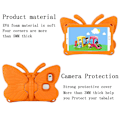 Pikkukuva 3 / 5: Butterfly Samsung Galaxy Tab A7 Lite 8.7 T220/t225 2021 Kotelo, Lapsiystävällinen, Eva Pehmeää Vaahtomuovia, Paksut Neljä Kulmaa, Kamerasuoja, Iskunkestävä Orange