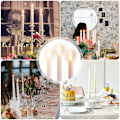 Miniatyrbillede 5 af 10: 6 stk. Lange LED-Lys Flammeløse Lys SORTE Black