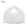Pälshandväskor Crossbody-väska VIT white