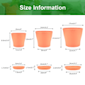 Miniatyrbilde 2 av 5: x 14cm Plastpotter for Innendørs- og Utendørsplanter med Brett, Egnet for Planter, Kaktuser, Sukkulenter, Orkideer og Urter. 8 Farger