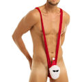Miniatyrbild 5 av 5: Mankini för män, roliga jultomteunderkläder, badkläder