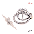 Miniatyrbilde 2 av 9: Rustfritt stål metall hane kyskhetsbur Device Restraint Spike - Perfekt 45mm