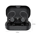 Pikkukuva 2 / 5: Melua vaimentavat Bluetooth-kuulokkeet Langattomat In-ear Korkean suorituskyvyn urheilu Bluetooth-kuulokkeet Mini-kuulokkeet (Musta)