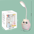 Miniatyrbillede 3 af 7: Sød Rosa Mini Ugle Natlampe, USB Opladbar, Foldbar til Børneværelse Rosa Rosa Rosa