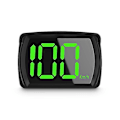 Miniatyrbillede 1 af 5: Den nyeste GPS-hastighedsmåler med digital heads-up display, plug and play, til alle biler, stor skriftstørrelse, km/t, mph, biltilbehør