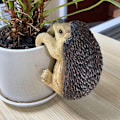 Miniatyrbillede 3 af 5: Top Collection Miniatur Fe Have og Terrarium Pindsvin Blomsterkrukke og Vase Krammer, Mini