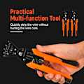 Miniatyrbild 9 av 9: Professional 5-in-1 Combination Pliers with Wire Stripping Pliers, Wire Cutting Pliers, Wire Crimping Pliers, Multi, Combination Wrench, Multi-Tool