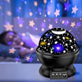 Miniatyrbillede 1 af 7: Natlampe med Stjernehimmel og Måne - Sort