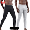 Miniatyrbild 1 av 6: 2-pack Värmeunderkläder för Män 50S Ren Bomull Vinter Varma Byxor Mjuk Elastisk Underdel Långa Kalsonger Herr U Konvex Leggings 9 9 XXL