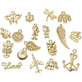 Miniatyrbillede 5 af 5: Grossist Bulk 50 stk. blandede guld charms vedhæng DIY til halskæder Armbånd Smykkefremstilling og håndværk - perfekt