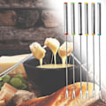 Miniatyrbillede 5 af 5: Fonduegaffel Rustfrit Stål Fonduegafler Dessertserveringsspyd Fondue Grydegafler Køkkenredskabssæt Perfekt til Ost Kød Chokoladedessert (6 stk)