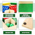 Miniatyrbild 4 av 5: Träbrädspelet 4-spelare Shut The Box Tärningsspel Trä Matte Traditionellt Pubbräde Tärningsspel Resa 4-spelare Fantastiska Familjespel Colorful