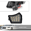 Pikkukuva 3 / 5: 2kpl Led-taustapeilin lätäkkövalot Taustapeilin tervetuliaisvalot Volvo V40 XC90 S40 V50 C30 C70 S60 V60 S80 V70 XC70 Jaguar XF XE