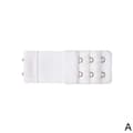 BH-förlängare 2 hakar Elastisk Mjuk Bekväm Underklädesrem Förlängning för Anpassad Passform Kvinnor Vit