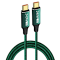 Miniatyrbilde 1 av 10: USB C Hurtigladekabel Type-C Datakabel GRØNN 1M Grønn Green 1m