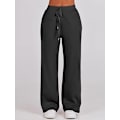 Miniatyrbillede 4 af 7: Dame 2-delt Tracksuit Sæt, Rummelig Loungewear, Tracksuit Sort Black S