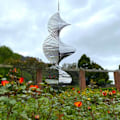 Miniatyrbillede 1 af 5: Spiral udendørs vindspil Roterende vindspil i metal i rustfrit stål B B