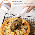 Miniatyrbillede 3 af 5: Pizzaskærer, Pizzaskærer i rustfrit stål, Pizzaskærer, (Hvid) 24.1*10.1*