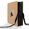 Pikkukuva 2 / 6: Mukautettu Design Valokuva-albumi Musta Scrapbook Valokuva-albumi Sivut Valokuva Kirja Liimaukseen DIY Kierrealbumi Vintage Vauvalle Perheelle Ystävänpäiväksi Syntymäpäiväksi