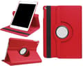 Luksus tablet-etui - egnet til iPad 5. generation - 9,7 tommer - 360 graders roterende bogetui - Rød
