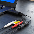 Miniatyrbillede 5 af 5: Optageboks Audio Video Konverter Optagelse USB 2.0 Audio