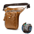 Miniatyrbillede 1 af 4: Ægte læder herre bælte taske Fanny Pack Bæltetaske bælte mig