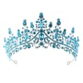 Legering Bröllopskrona Kristall Rhinestone Crown BLÅ Blue