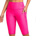 Miniatyrbilde 1 av 5: Dykkeshorts for kvinner, reduserer gnagsår, lettvektige, myke, hudvennlige, våtdraktshorts for surfing - Perfekt Rose Red Rose Red L