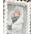 Miniatyrbilde 1 av 2: Rl Baby Vevd Knyttet Ball Pute Twist Flette Baby Sove Bumper Dekorasjon Seng Omgir