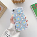 Miniatyrbild 2 av 5: Kompatibelt med iPhone 13 Skal för Kvinnor Flickor, Sött Blommönster Skyddande Skal Mode Slim Mjukt Silikon TPU Skyddande Stöttåligt Skal Blå blu blue iPhone 13 Pro