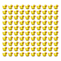 Miniatyrbilde 4 av 11: 100/200 stk Mini Gummi Ankor Miniatyr Harts Ankor Gul Tiny D 100pcs yellow 100pcs