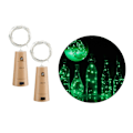 Miniatyrbillede 1 af 6: 2-pack LED Light Loop lamper belysning til flasker dekoration grøn