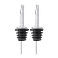 2-pack Hällpip Droppkork Flaskpip Dosörpip i Stål Metall Silver silver