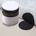 Miniatyrbillede 9 af 10: 5-pak rund selvklæbende velcro sort sort