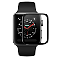 Miniatyrbild 1 av 5: Apple Watch 7/8 41mm Skärmskydd 3D Curve Displayskydd svart