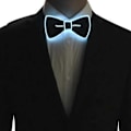 Miniatyrbild 3 av 6: Vit Lysande LED Fluga för Fest Party Nyår Bow Tie vit