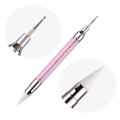 Miniatyrbilde 2 av 5: Rhinestone Picker Pen Crystal - Picking Tool rosa