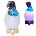3D RGB LED-lamppu Dinosaur T-REX yölamppu monivärinen