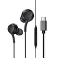 Trådade USB-C Hörlurar Earbuds med Mikrofon DAC Svart svart
