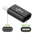 Miniatyrbillede 2 af 7: Android Micro USB til USB C OTG -adapter sort