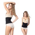 Miniatyrbild 3 av 9: Waist Trainer Midjetränare Shapewear Stretch Smal Midja (M) svart