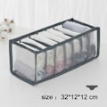 Miniatyrbilde 8 av 11: 3-pack garderobe arrangør lagring for undertøy byrå grå grå