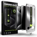Personvern Herdet glass skjermbeskyttelse for iPhone 16 Plus – 9H ripebestandig, enkel, boblefri montering